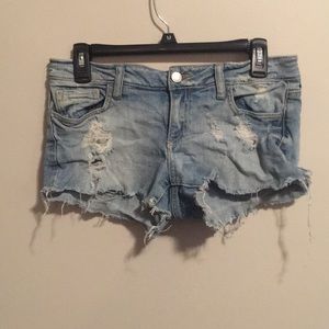 Distressed shorts